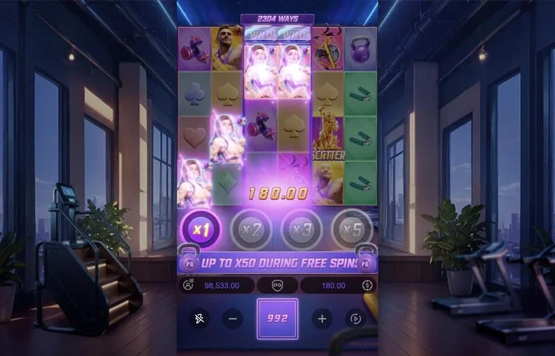 Mighty Mania – vinst i grundläget med belyst linje
